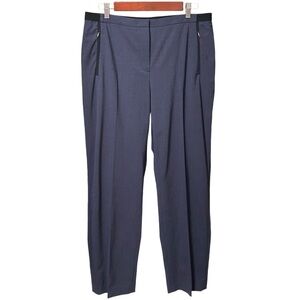 Elie Tahari Bennet Blue Wool Dress Pants Trousers Office Wear Size 14